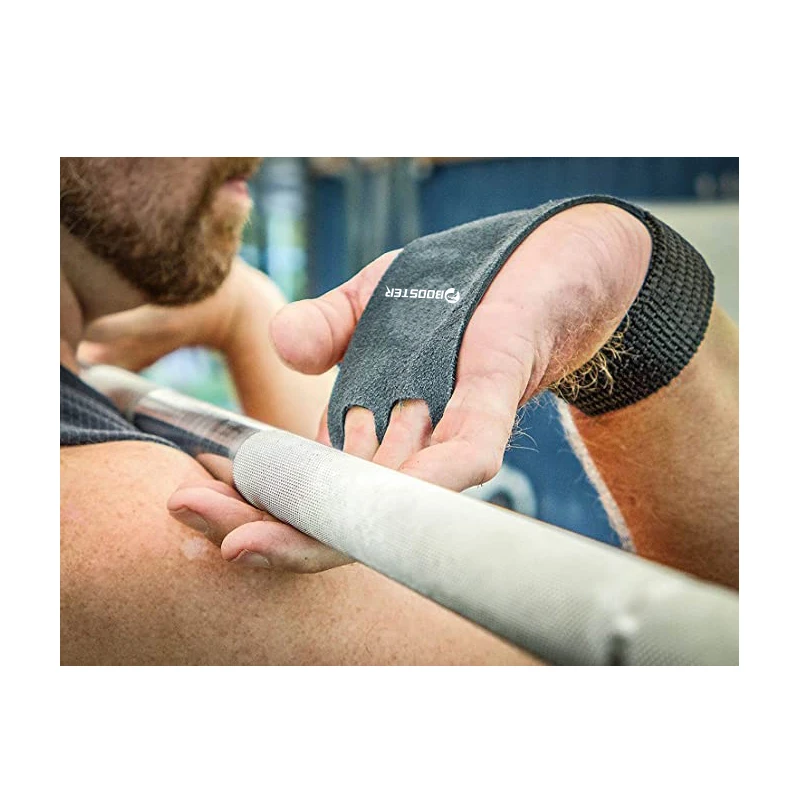 
Cowhide Weight Lifting Grips Palm Protection With Wrist Wraps for Gym Fitness Workout Exercise Training 