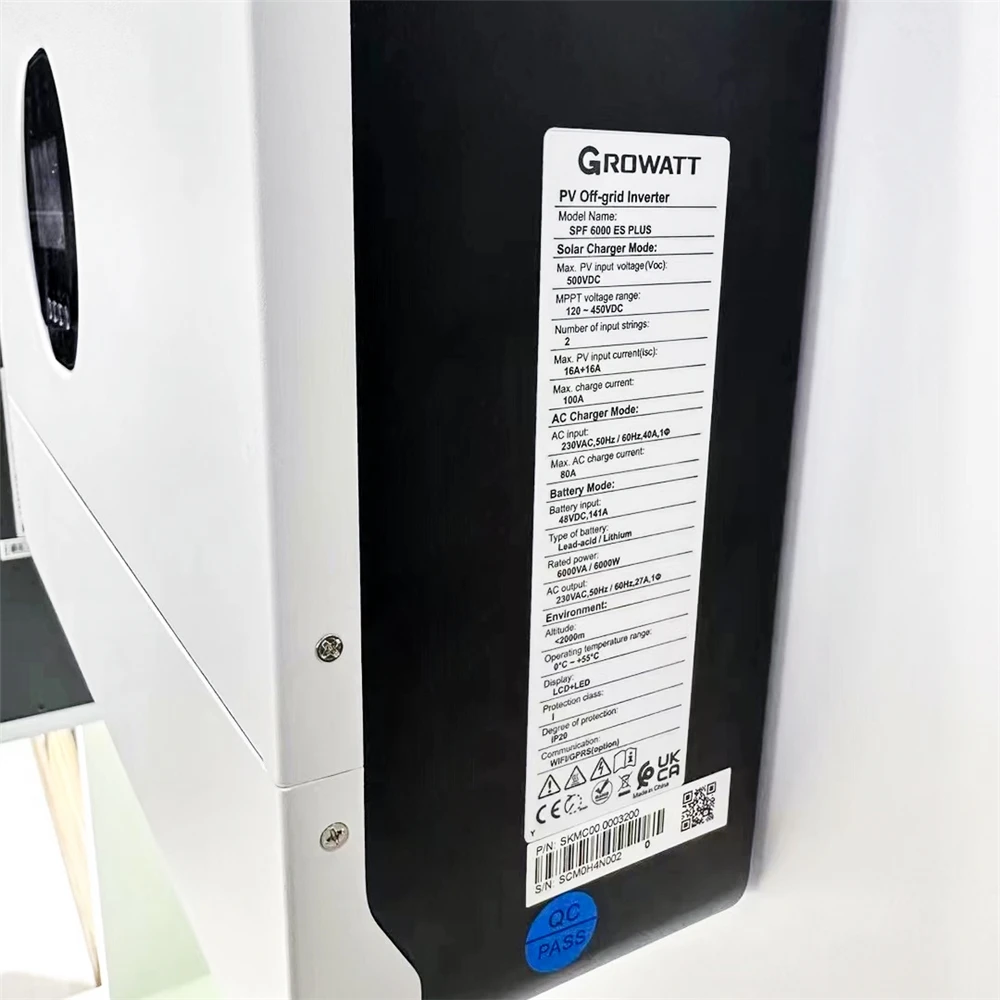 GROWATT SPF 6000ES плюс солнечный инвертор с контроллером заряда MPPT 6 кВт