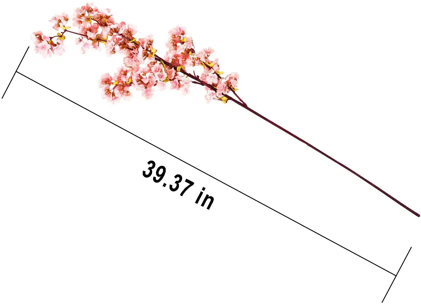 Cherry Blossom Stems Flowers Artificial Simulation Flower Long Stems Silk Tall Faux Flower Large Dogwood Blossoms Vases