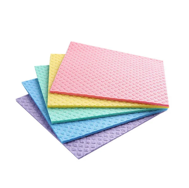 Индивидуальные Многоразовые древесный целлюлозный хлопок Губка Из Целлюлозы блюдо ткань шведского языка для мытья посуды кухни Очистка