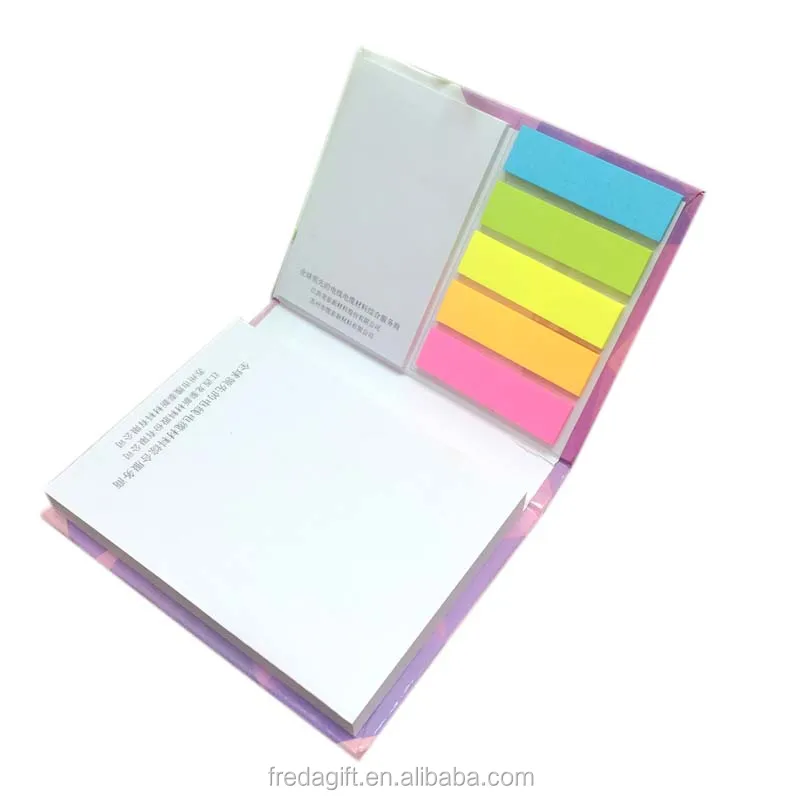 Customized logo printing promotional stationary write memo pads sticky notes set /office desk pad set