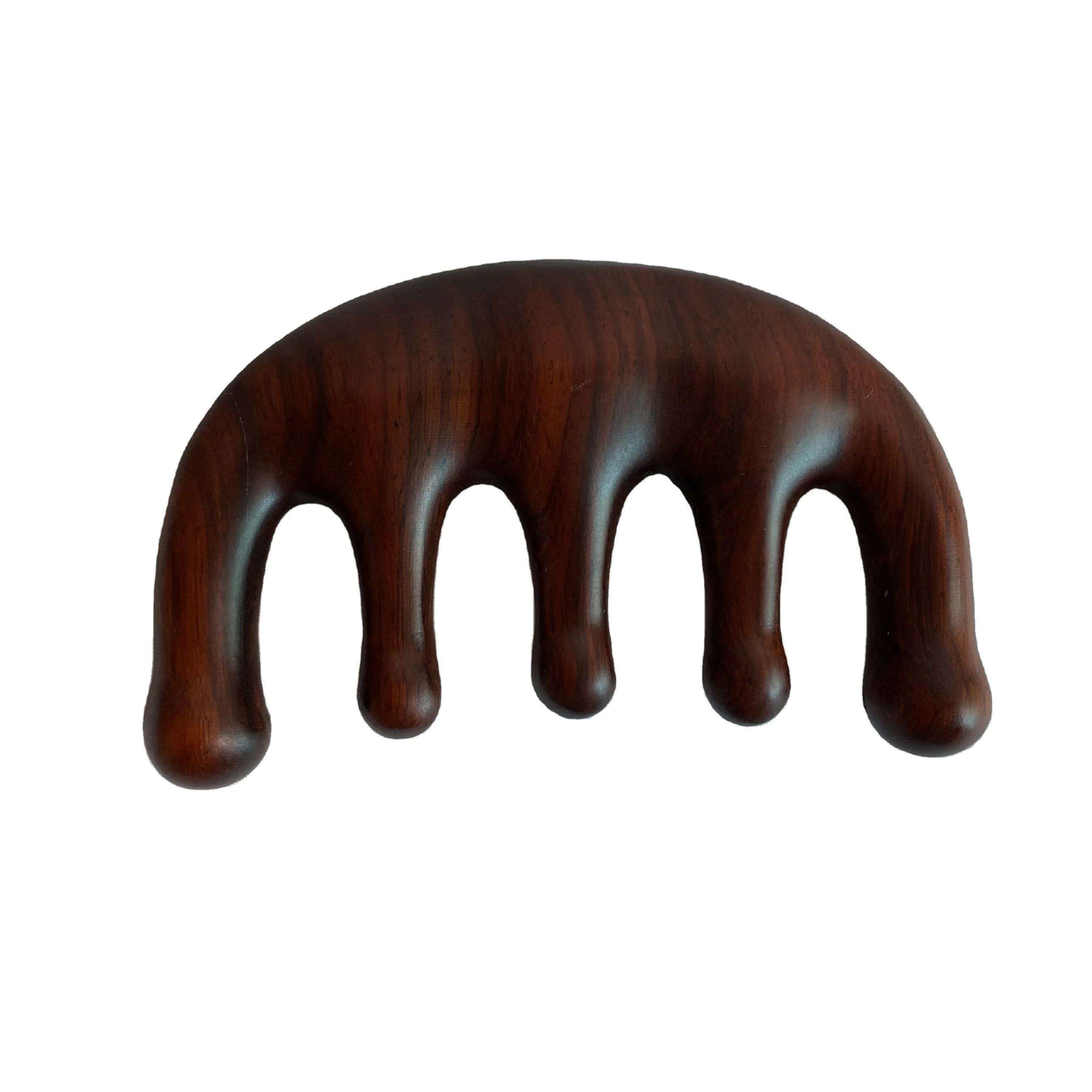 Factory Wholesale Padauk Pocket Wood Hair Comb Wide Tooth Massage Comb