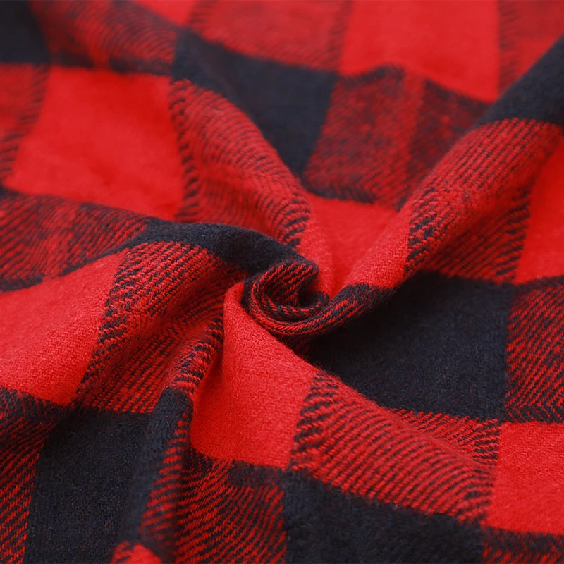 wholesale T/C polyester cotton shirt  yarn dyed flannel fabric