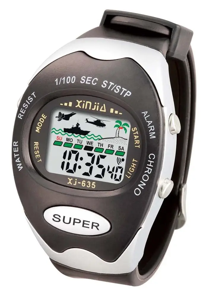 low price nice electronic Sport Digital brand automatic  chain wrist watch for men