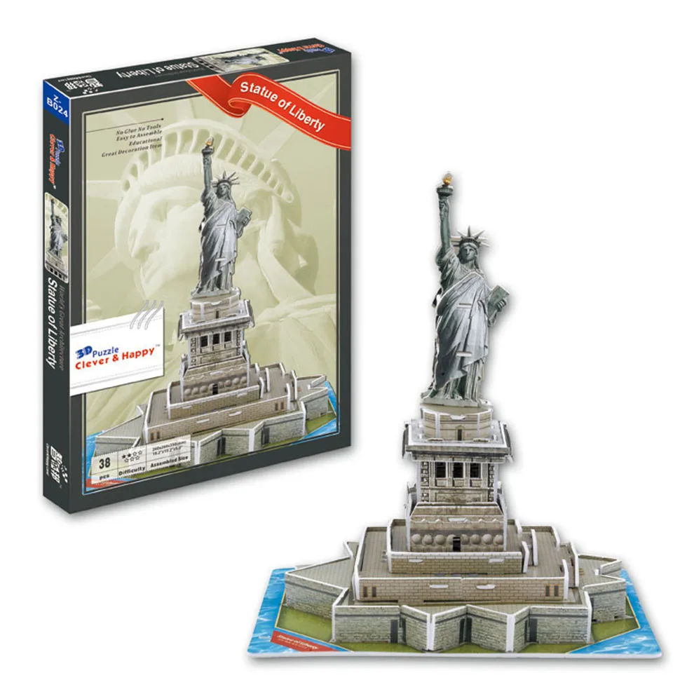 3D Famous Building Paper Foam Jigsaw Puzzle Burj Al Arab For Children