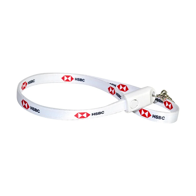 Corporate Gift Custom 3 in 1 Lanyard Charger Cable Neck Strap Type C Mirco Usb Data Fast Charging Cable Lanyard