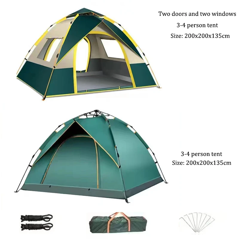 Wholesale automatic field tent fast build camping tent portable aluminum bracket family tents camping outdoor
