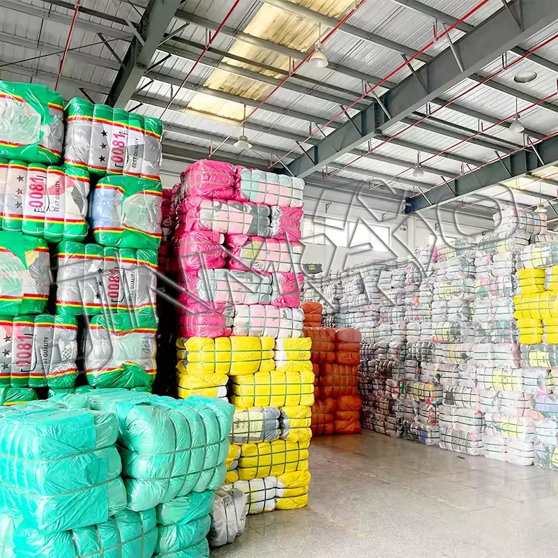 China verified supplier factory grade B cloth girls stretch pants close fitting mixed bale used clothes