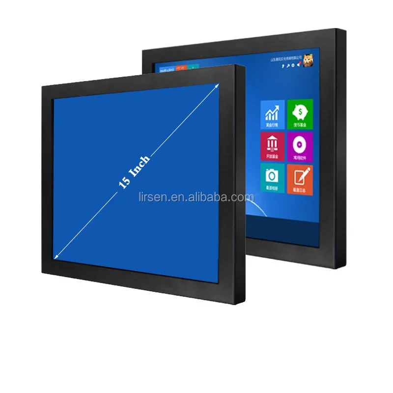 15 Inch 4:3 Automation 1024*768  Dust-proof VESA Mount  Resistive Touch Screen LED Industrial Touch Monitor USB TFT lcd Panel