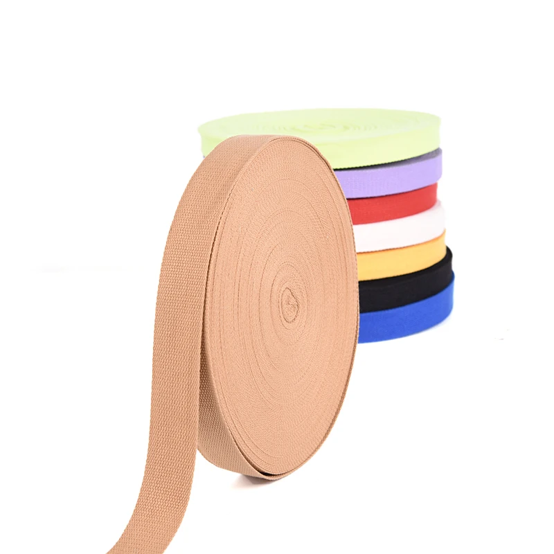 1 Inch 2 Inch 3 Inch Cotton Inch Custom Logo Webbing Straps Recycled For Bags Purse With high quality wholesale