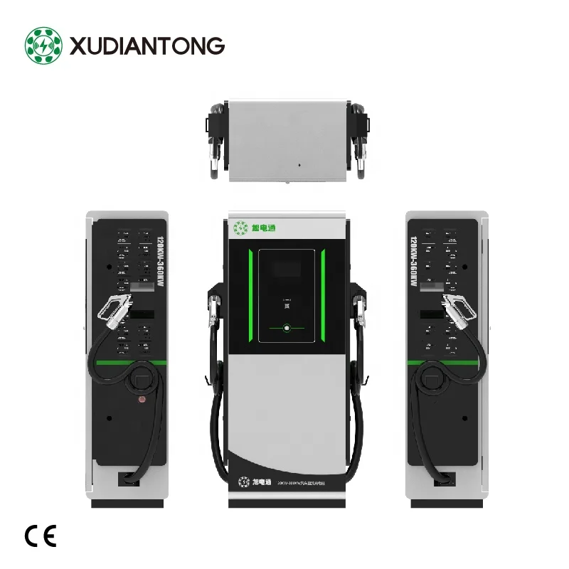 XuDianTong 4G App Control RFID 1or2 Gun 80 120 160KW DC EV Fast Charger Tesla VW BYD Wuling  Electric Vehicle Charging Station