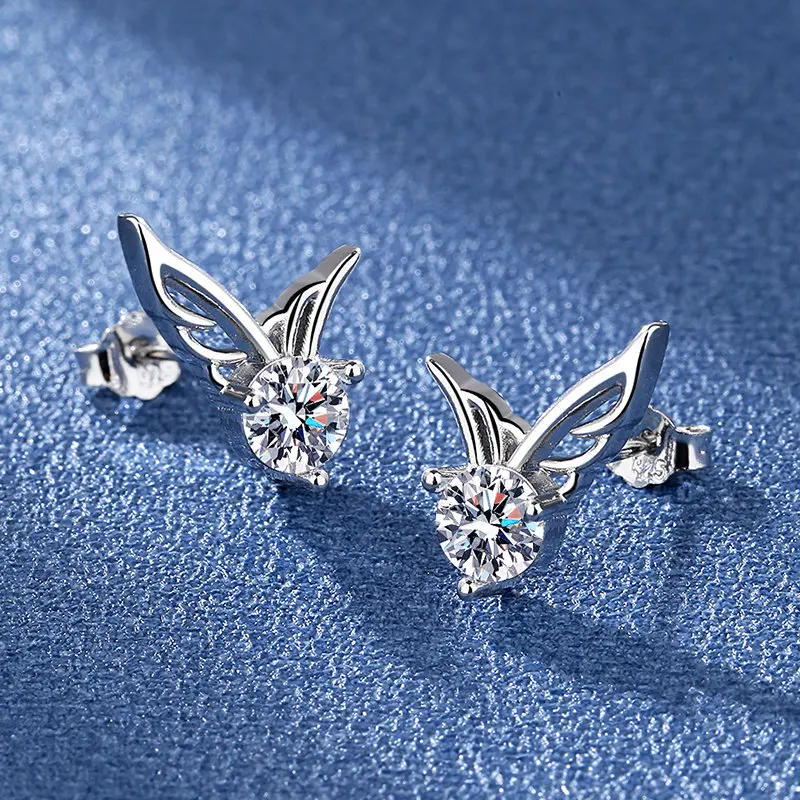 2023 fashion accessories women earrings Angel Wings Stud earrings factory wholesale
