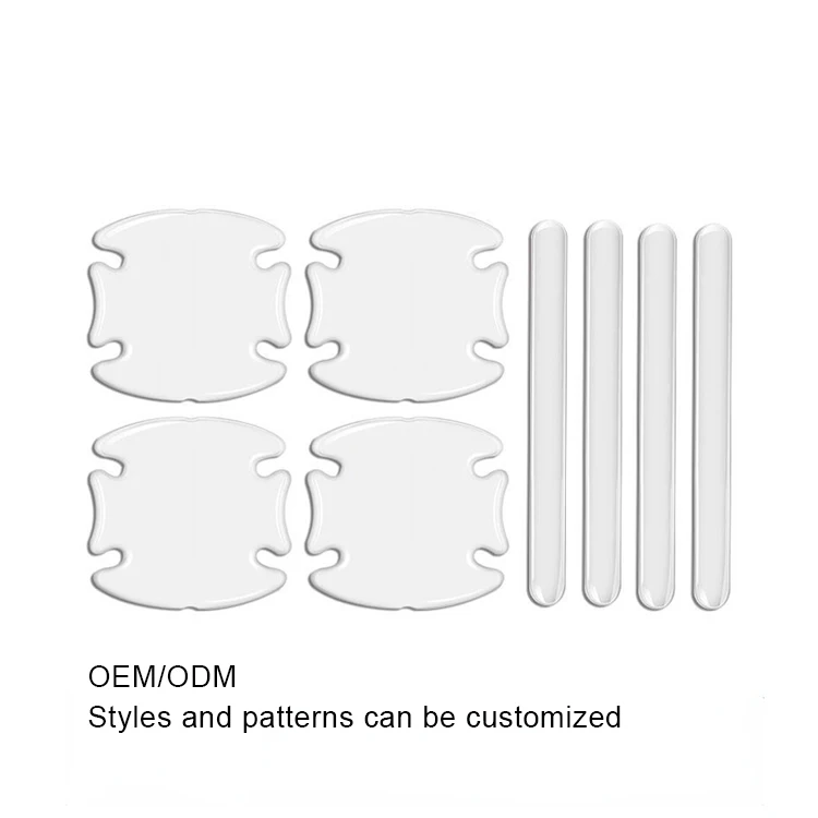 ZY Custom Logo Car Door Handle Bowl Sticker Scratch Protective Car Door Sticker