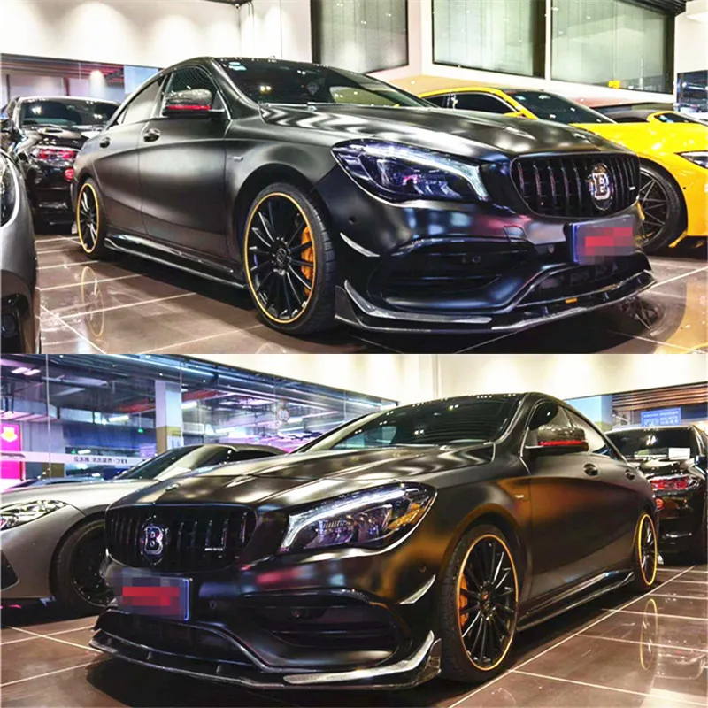
Suitable for w117 Benz CLA 45 A A45 modified carbon fiber front lip front shovel surrounding side skirt side shovel 