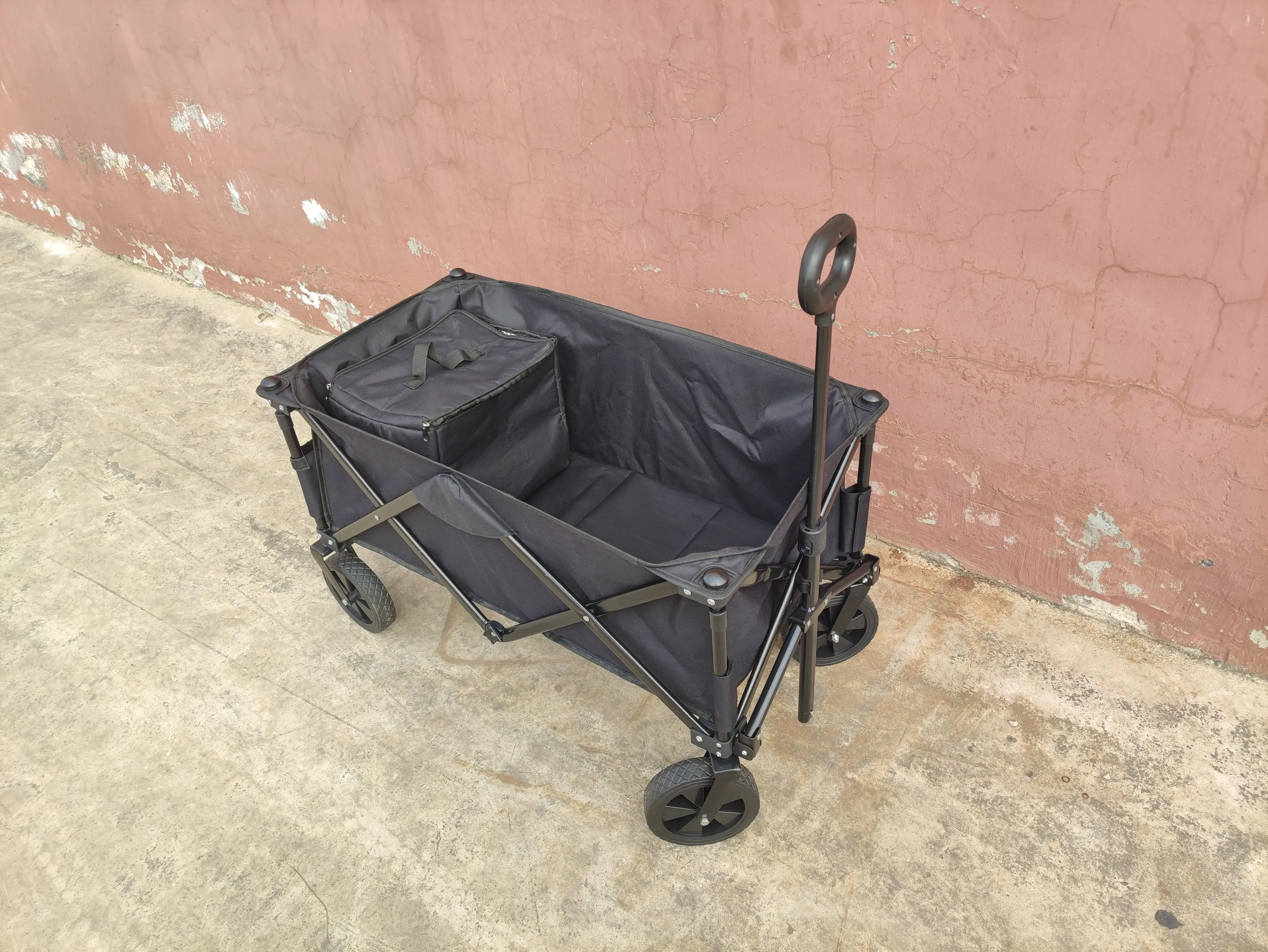Customized Collapsible Heavy Duty Garden Beach Folding Wagon Outdoor Camping Cart Foldable Wagon With Cooler