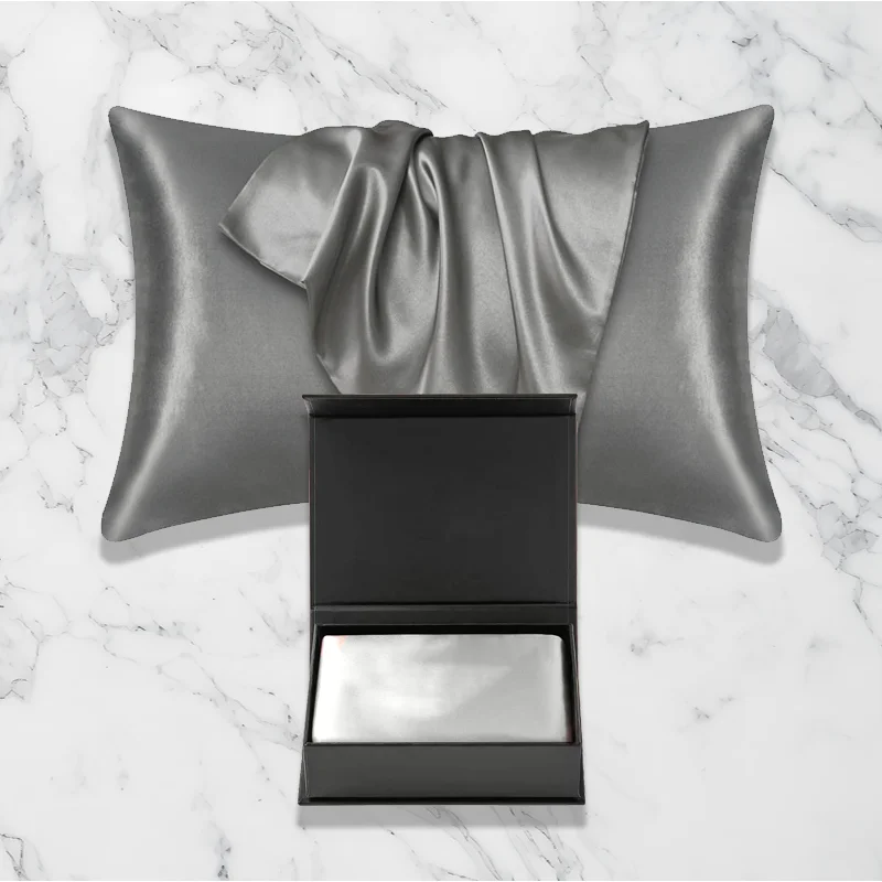 Factory Outlet Custom Brand 100% Pure Mulberry Silk Oeko-tex Certified Gift Set Natural Pillowcase Pillow Case