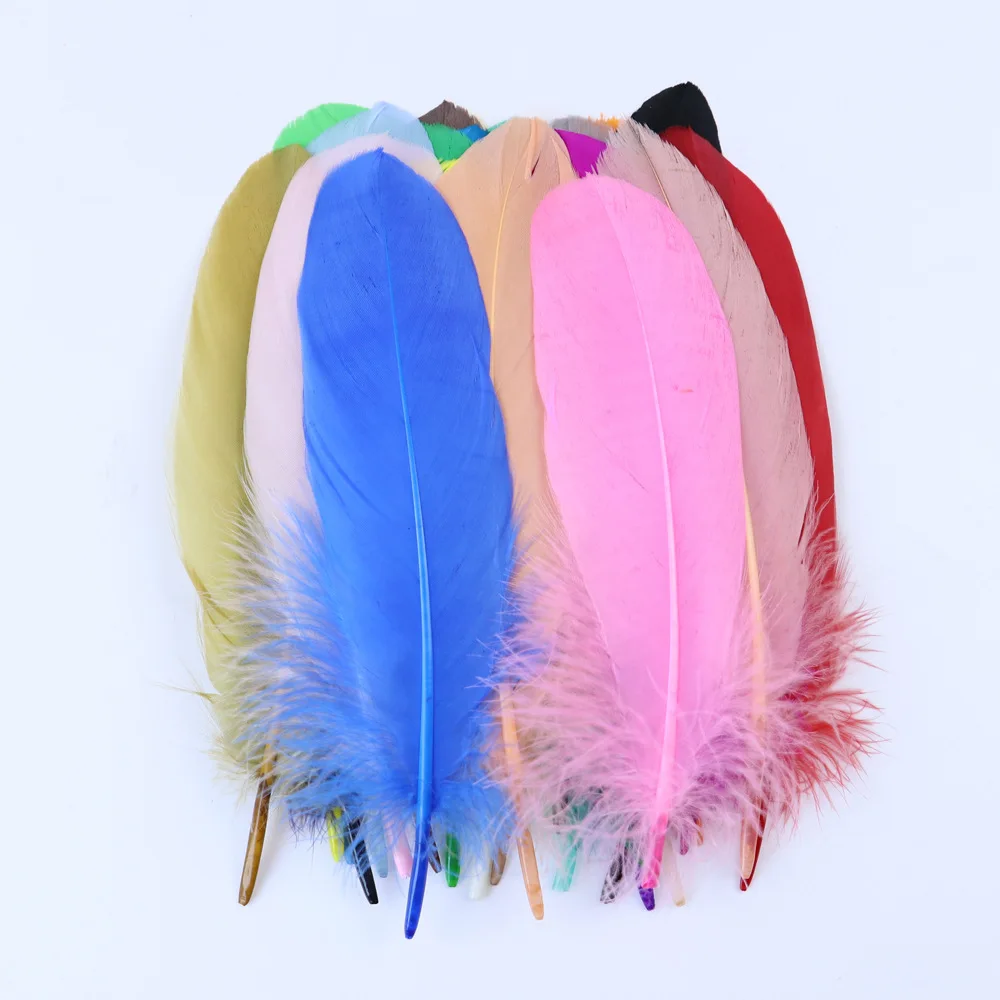 Wholesale Goose Feather 15-20 cm DIY Hat Ornaments Dress Sewing Crafts Costumes Decoration