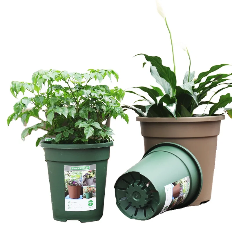 JQ Factory direct control root gallon pot resin plastic pot round large size nursery flower special pot