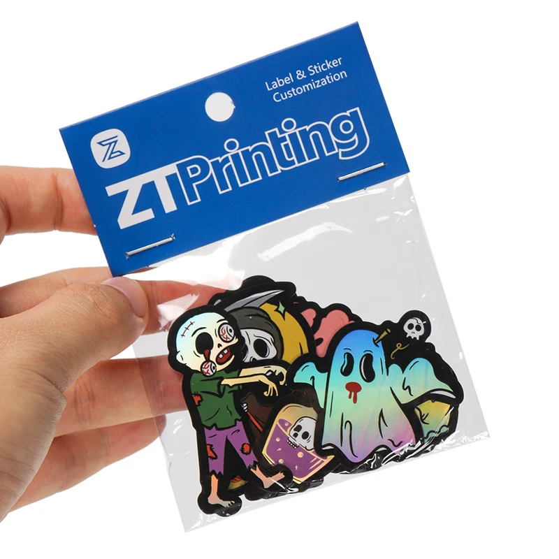 Printing waterproof adhesive kiss cut sticker sheet vinyl kids cute die cut stickers pack custom sticker pack