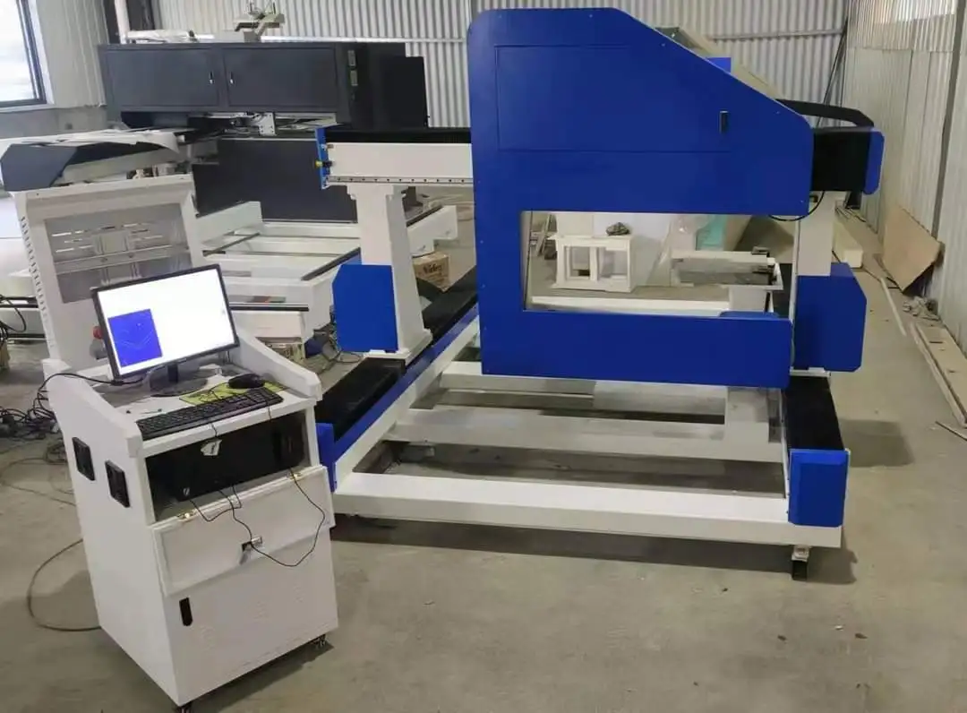 horizontal and vertical cutting wire saw Russia Poland High-precision vertical wire saw cutting machine for tombstone profiling