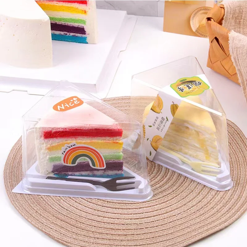 new arrival Disposable beautiful golden color PET plastic cake round dome packaging cake box for sale