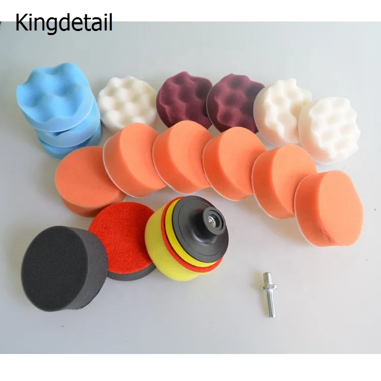 auto detailing 2 inch foam pad kit RO/DA Car Polishing Pads/ Buffing Pads For Car polish