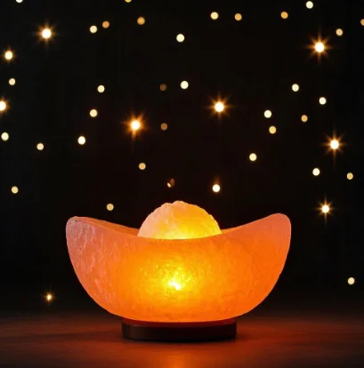 Crystal Salt Lamp Gift Souvenir Sleep Peacefully All Night Ingot Salt Lamp
