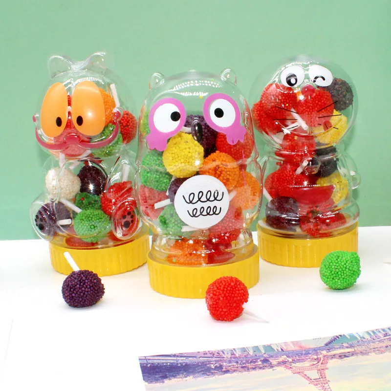 Manufacturer Directly Lollipop Candy Children Snack Food Confectionery And Sweets Mixed Fruit Flavor Animal Shaped Lollipop