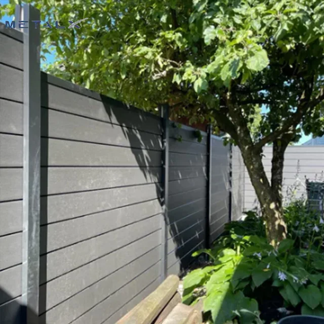 Hot Sale WPC Decking Outdoor Composite Fencing Board WPC Fence Panels Wood Plastic Composite Fence Panels