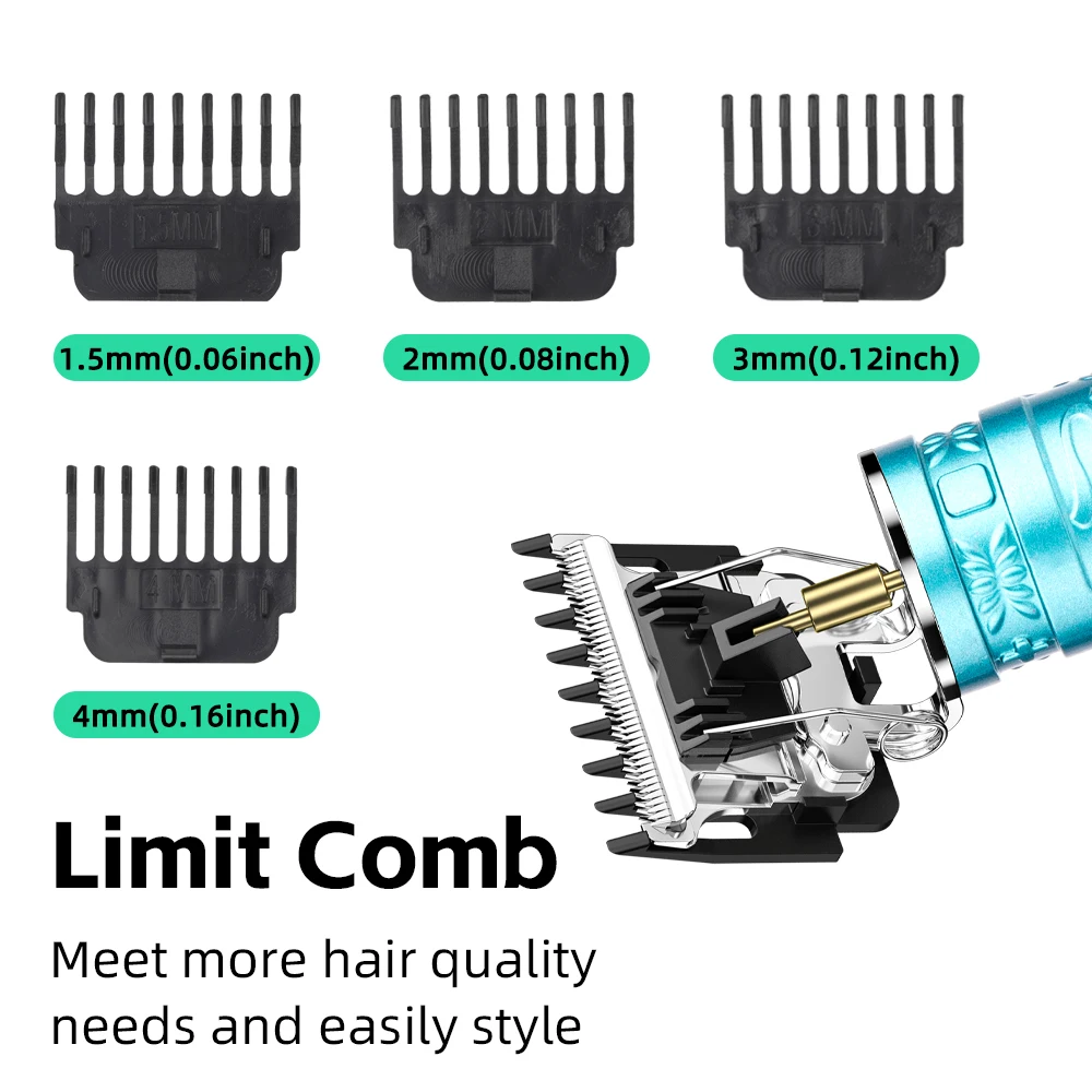 Kezu Trimmer Hair Clipper Rechargeable Hair Cutting Machine - Professional Barber Supply, Supports Customized Logo, Hair Trimmer