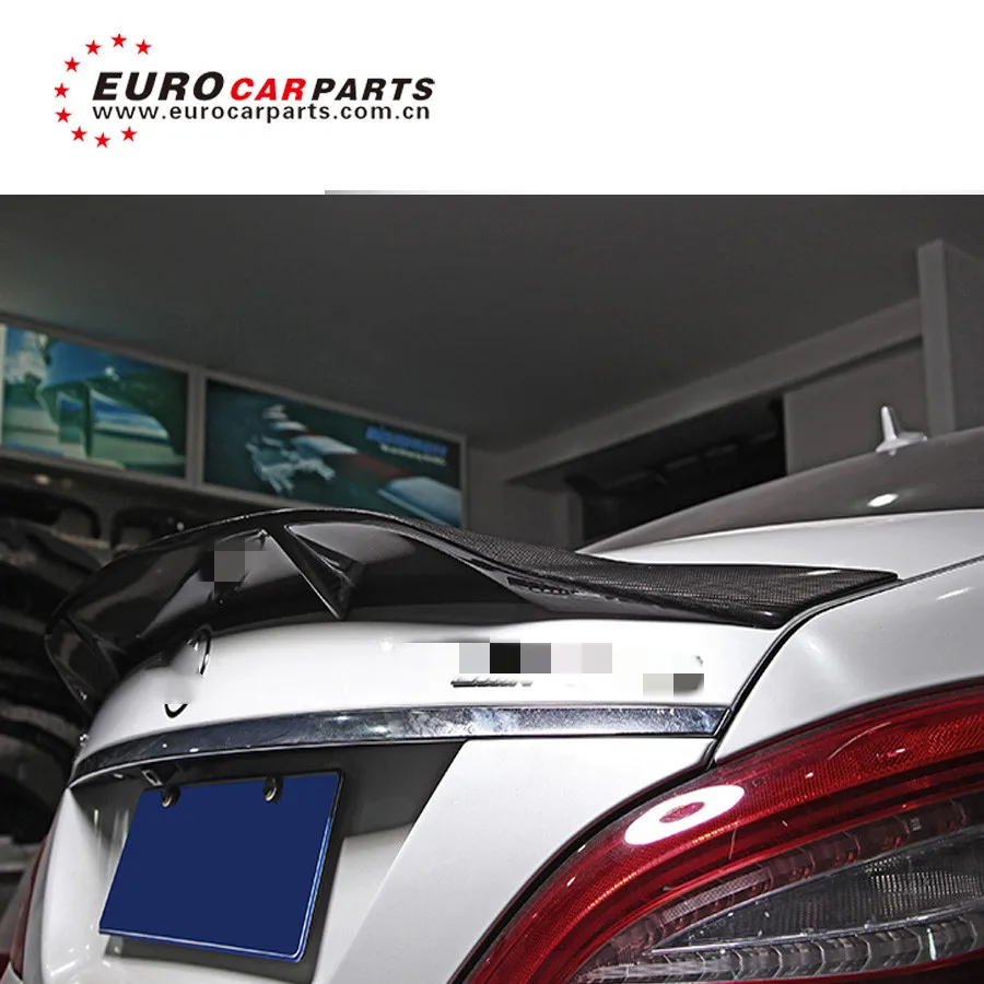 CLS63 R style carbon finber rear wing spoiler skirt fit for CLS class w218 2012 to 2018 year cls63 carbon finber rear spoiler