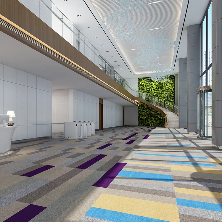 Factory wholesale hotel decoration floor carpet tile rug carpets office carpet tiles for room