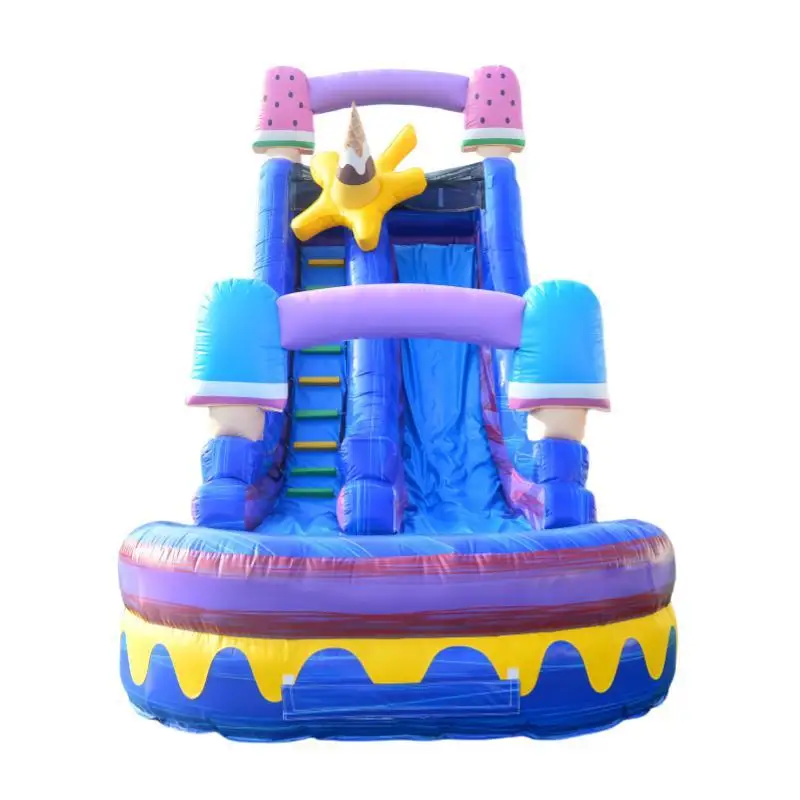Kids Outdoor Party Jumpers Bounce House Tobogan Inflable Inflatable Ice Crea m Water Slide