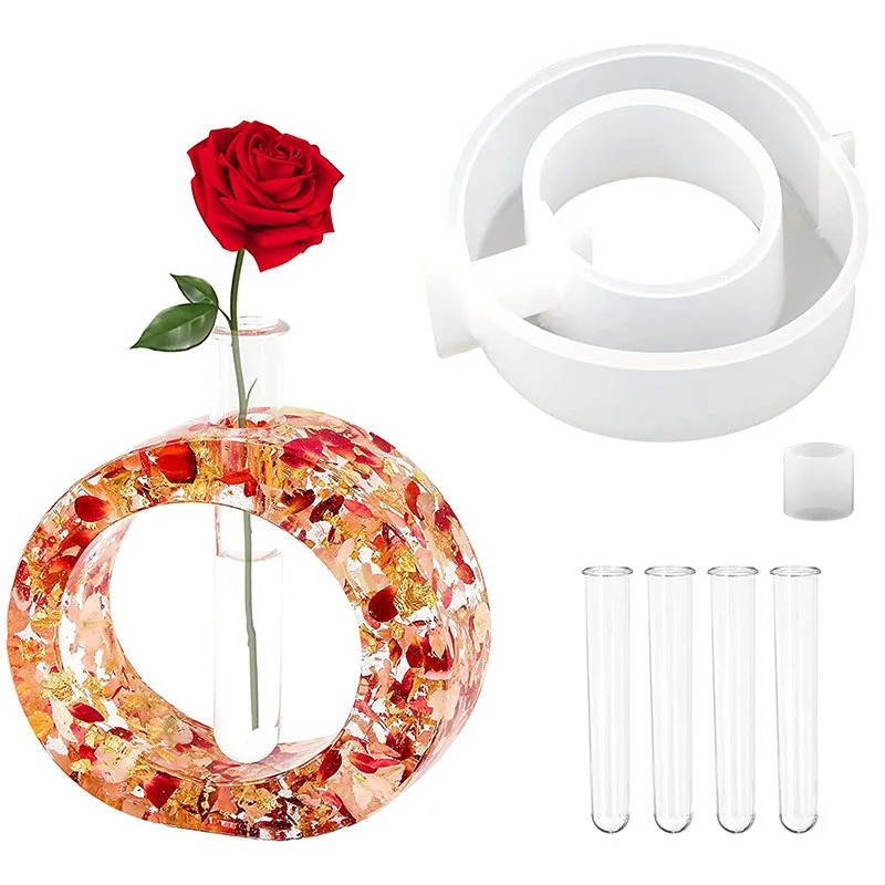 vase Mold Silicone set Flower Pot Mold kit for Flower Arrangement North Europe epoxy resin molds