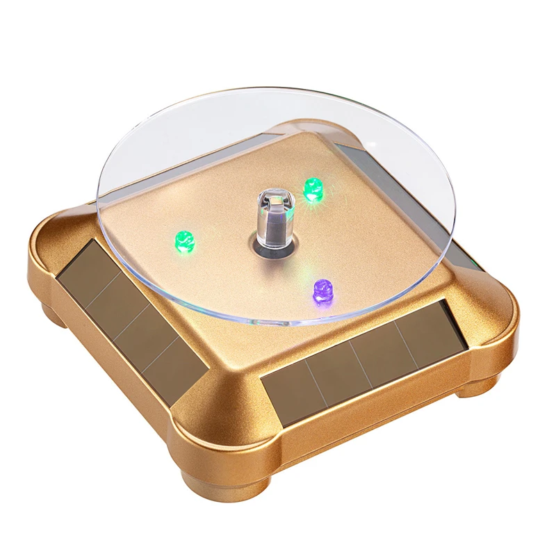 Popular Solar Display Stand Rotating Jewelry Display Shelf Electronic Promotional Gift Stands In Stock
