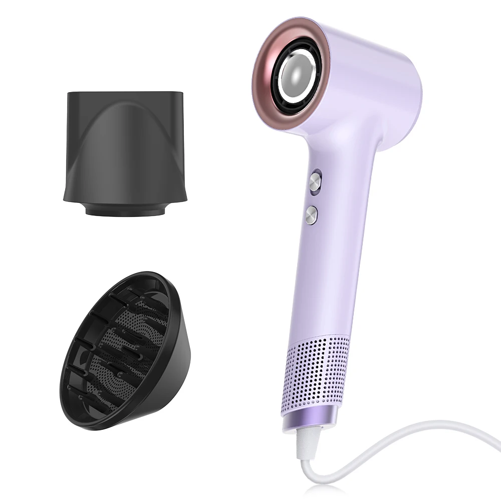 2023 NEW Fast-Drying Portable High Speed 1800W Blow Dryer BLDC 110000 RPM Negative Ionic Hair Dryer with Diffuser
