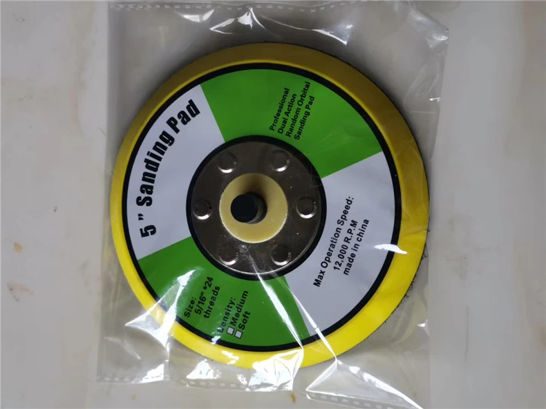150mm Dual Action Hook and Loop Backing Pad 6Inch Abrasive Disc 8 Holes Random Orbit Palm Sander