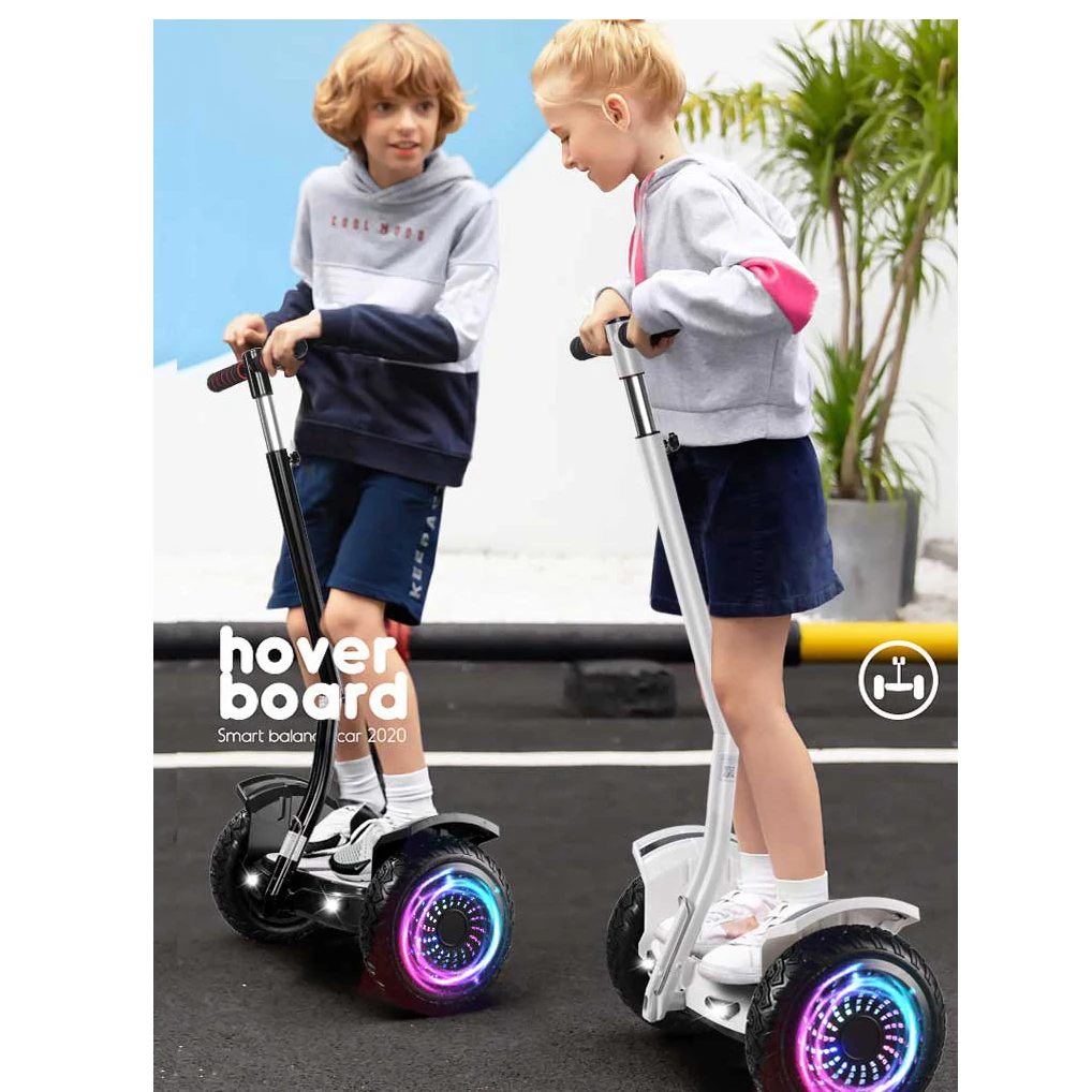 China Professional Manufacture OEM 10 Inch Smart Hoverboard Battery Adult Hummerhover Hoverboard with Lights with Handlebar