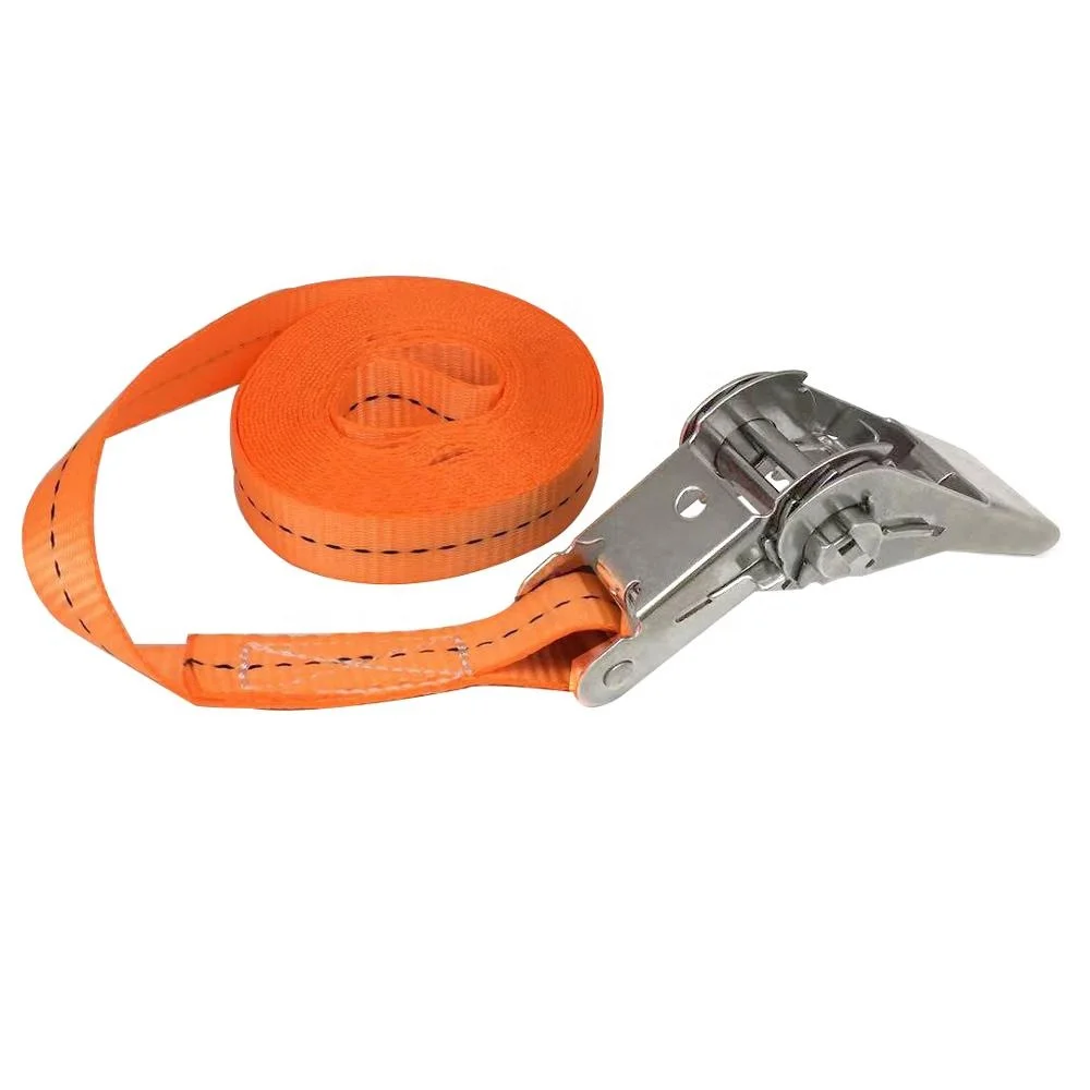 
25mm handle cargo lashing ratchet tie down straps and Stainless steel ratchet 