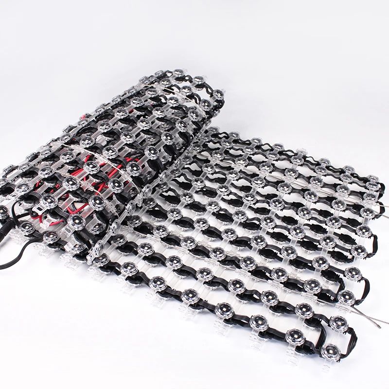 Outdoor Building Facade Lighting P50 Window Screen Mesh Decorative Wire  Advertising Screen Led Mesh Curtain