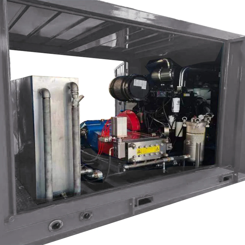 85L/min 1500bar diesel engine high pressure hydeo jet machine water jetting blaster