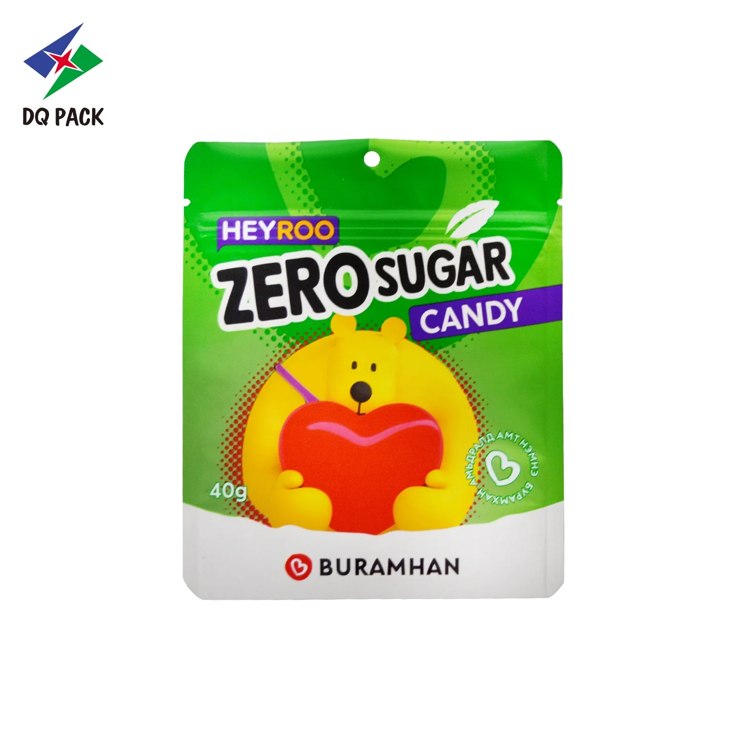 DQ PACK Custom Printed Smell proof 7g 14g Candy  Sweet  Mylar Bag