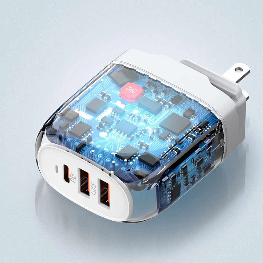 LDNIO A3511Q 65W GaN PD Super Mini Fast Charge USB C Wall Adapter Universal Plug Travel Charger