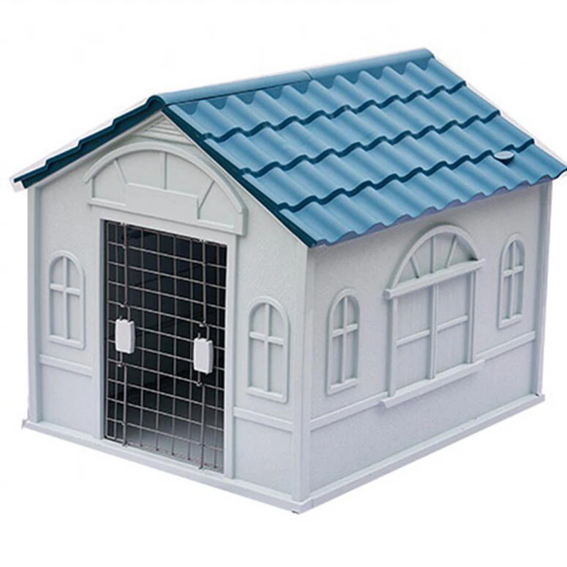 
Good Quality Simple Designed Eco-Friendly Plastic Luxury Dog Kennel Big Dog Cage And House Custom Dog House 