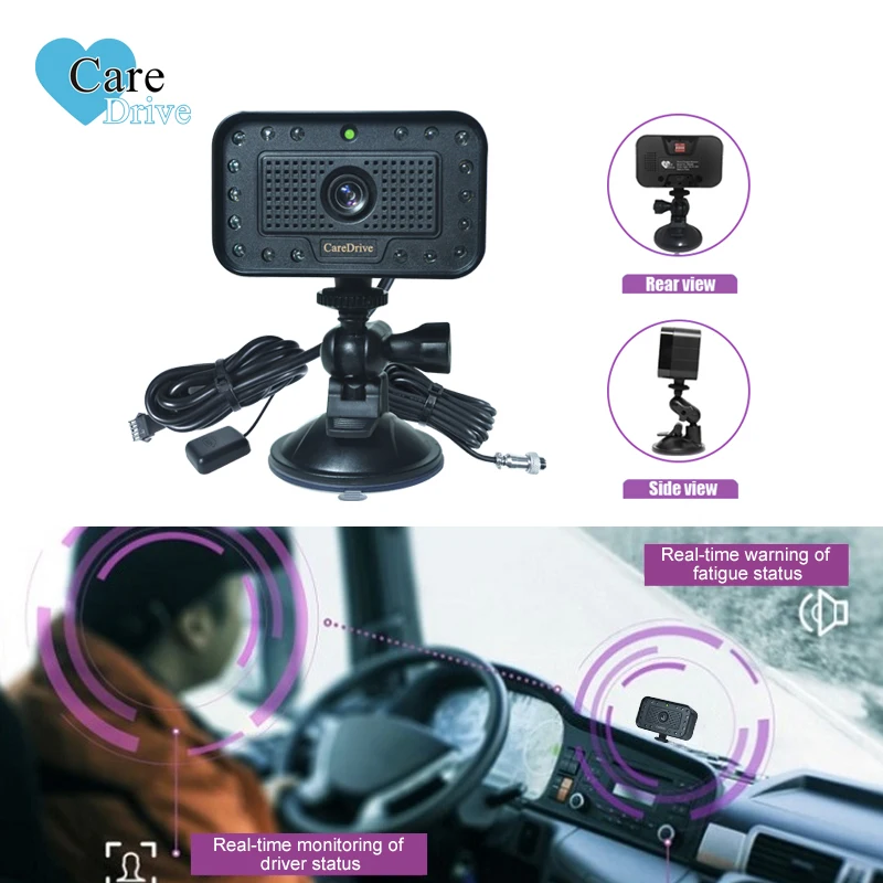 CareDrive MR688B DSM Camera System Driver State Monitor Fatigue Distraction Yawning Alarm with Signal Video Output
