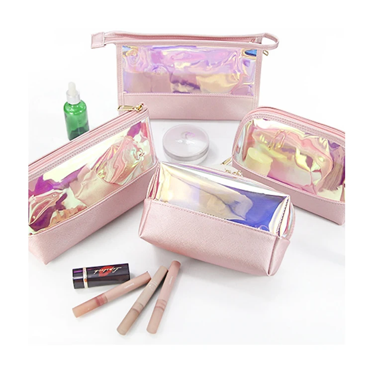 TPU Cosmetic Bag Custom Logo Water Resistant Large Travel Makeup Bag Women Travel Carrying Water-proof Toiletry Bag