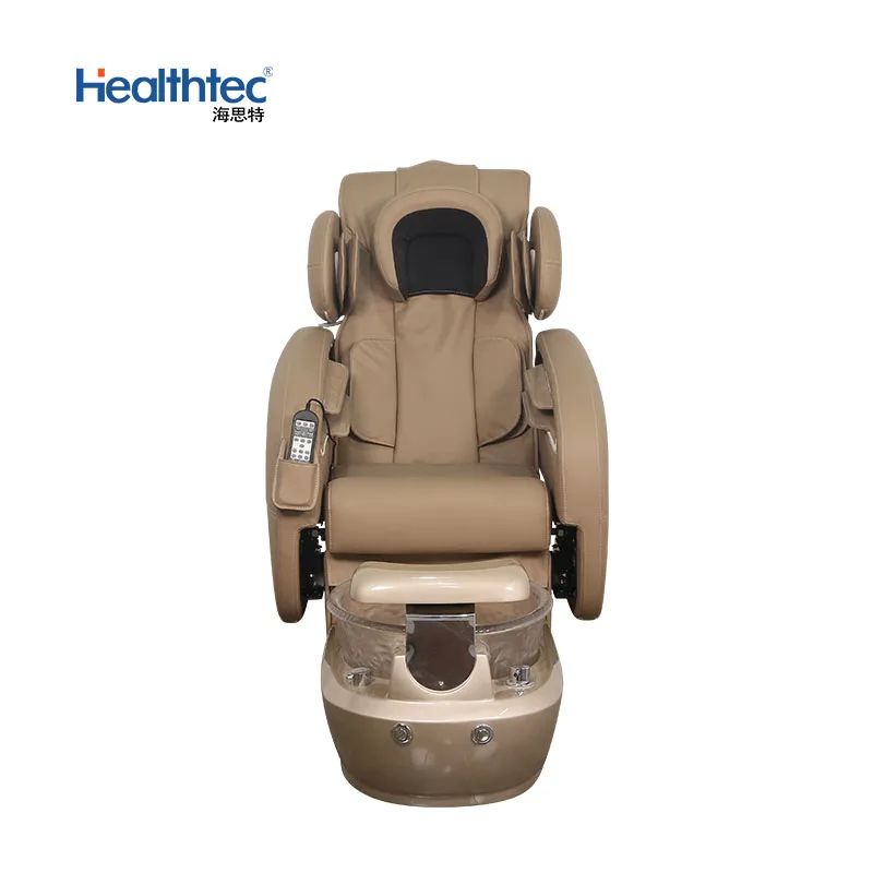 Healthtec Selling nail art equipment at a low price second-hand spa chairs multifunctional vibration massage pedicure chair