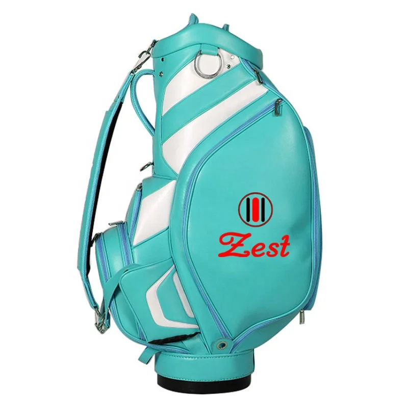 wholesale customer leather golf bag hot sale golf club Waterproof Leather Staff Bag Tour Golf bag With logo for Tournament