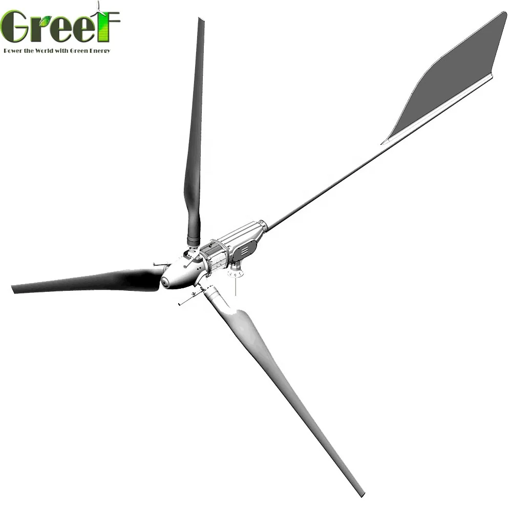 Qingdao GREEF 10kw Type Safety Steady Wind Generator for off Grid System