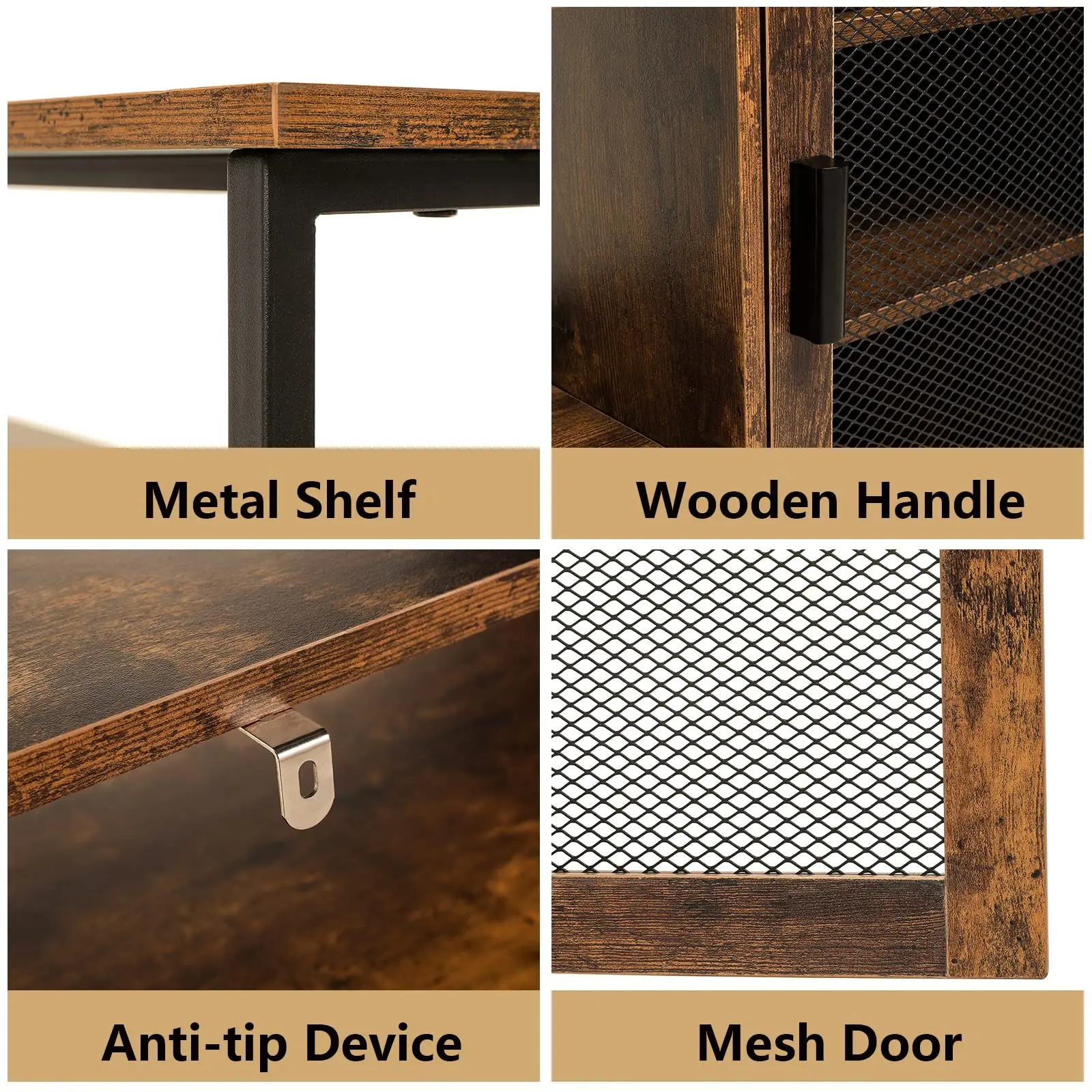 Classic Modern antique solid wood Kitchen bathroom storage cabinet